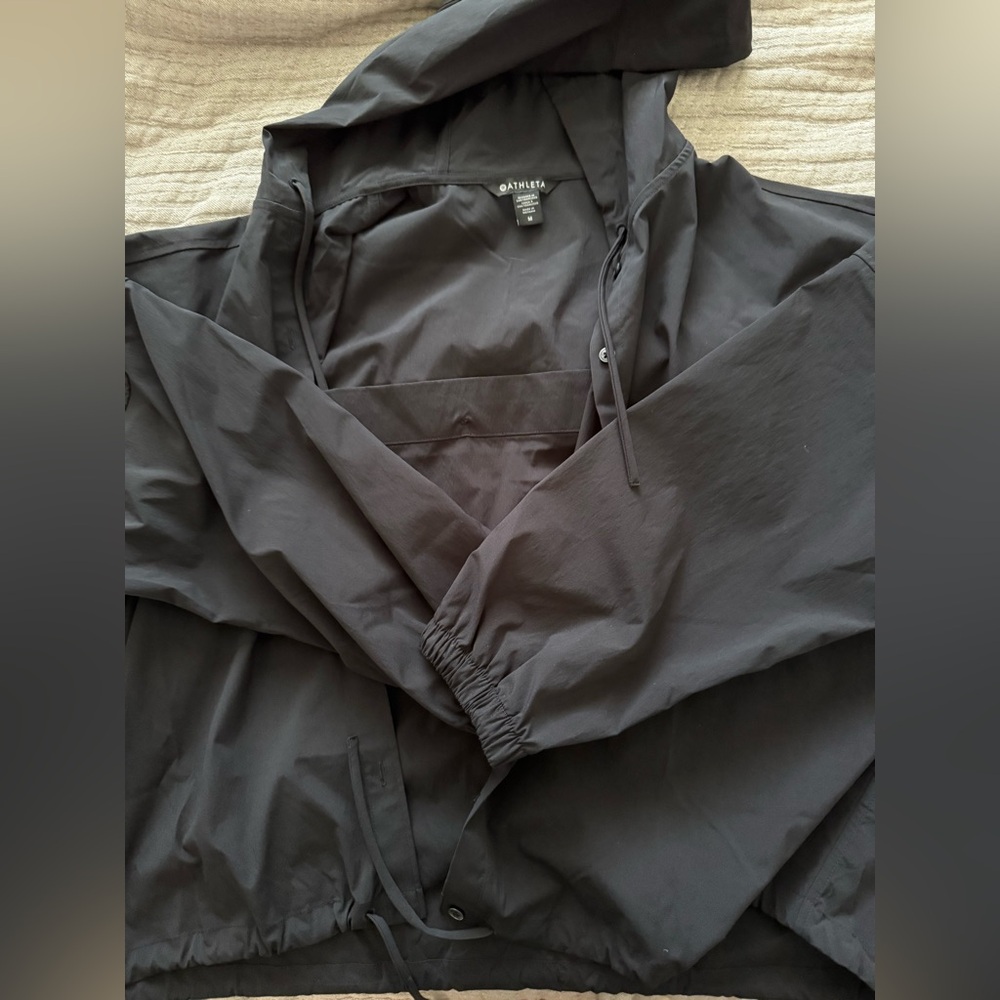 Athleta Black Poplin Jacket